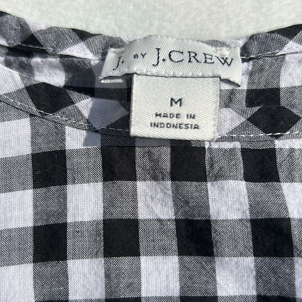 J. By J. Crew Gingham Top - Picture 2 of 2